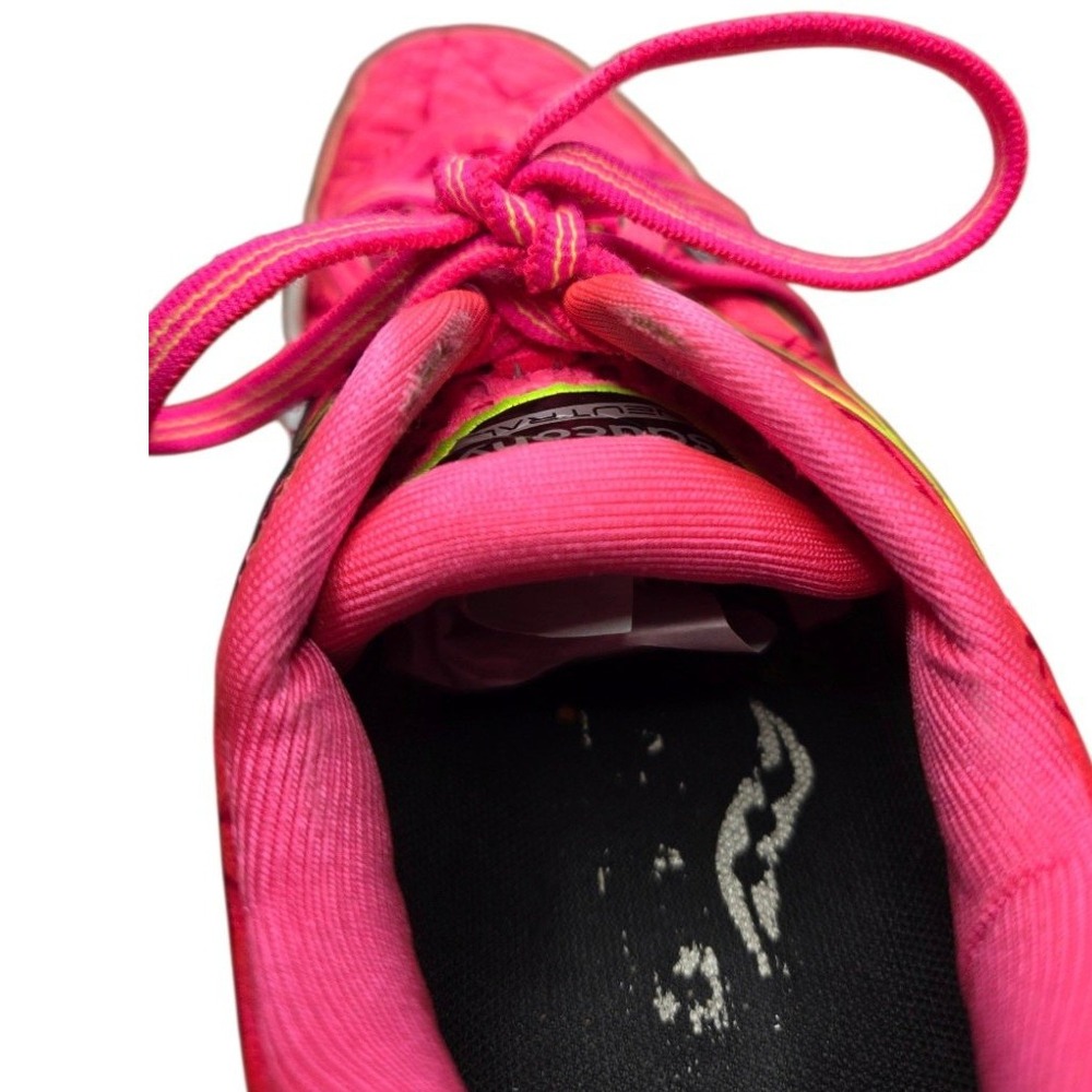 Saucony Breakthru PowerGrid Running Shoes Womens 6.5 Pink Citron S10265-1 - Picture 13 of 16